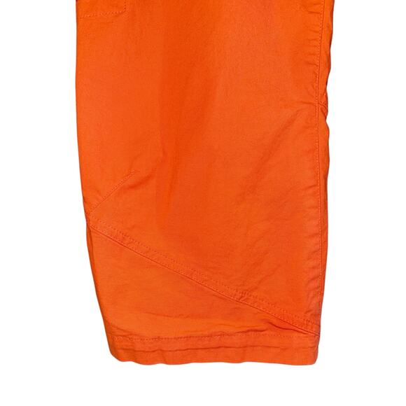 Patagonia Common Threads Orange Capri Pants Ripstop Spell Out Hiking Women's - Picture 3 of 9